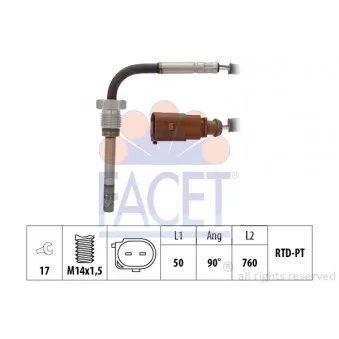 Capteur, température des gaz FACET OEM 12321
