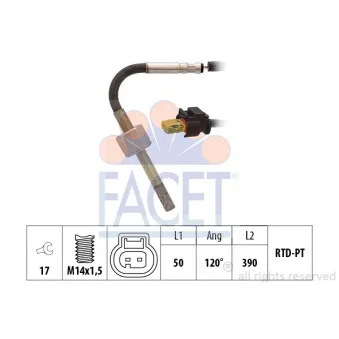 Capteur, température des gaz FACET OEM A0009056904