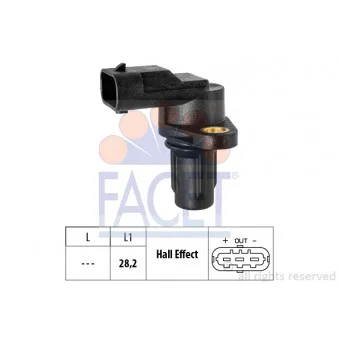 Capteur, position d'arbre à cames FACET 9.0832