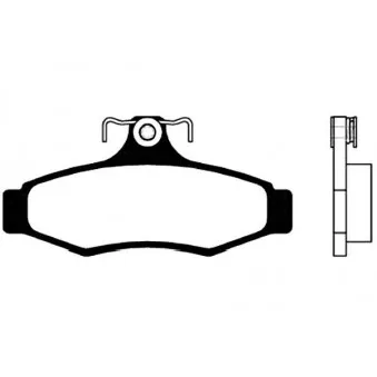 KAVO PARTS BP-1005 - Jeu de 4 plaquettes de frein avant