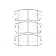 Jeu de 4 plaquettes de frein avant KAVO PARTS [BP-1013]