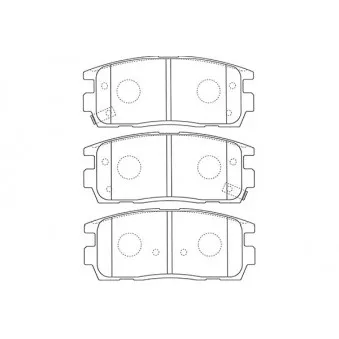 KAVO PARTS BP-1013 - Jeu de 4 plaquettes de frein avant