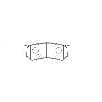 KAVO PARTS BP-1019 - Jeu de 4 plaquettes de frein avant