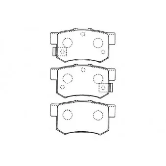KAVO PARTS BP-2043 - Jeu de 4 plaquettes de frein avant