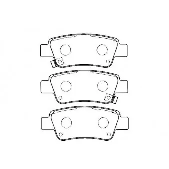 KAVO PARTS BP-2055 - Jeu de 4 plaquettes de frein avant