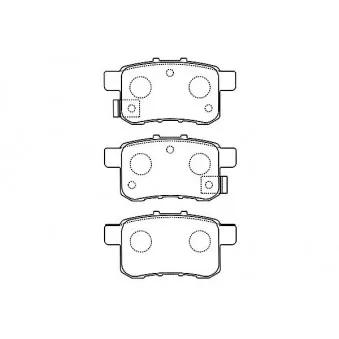 KAVO PARTS BP-2057 - Jeu de 4 plaquettes de frein avant