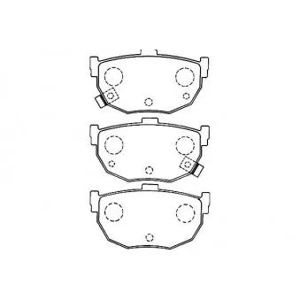 KAVO PARTS BP-3017 - Jeu de 4 plaquettes de frein avant