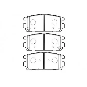 KAVO PARTS BP-3022 - Jeu de 4 plaquettes de frein avant