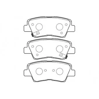 KAVO PARTS BP-3034 - Jeu de 4 plaquettes de frein avant