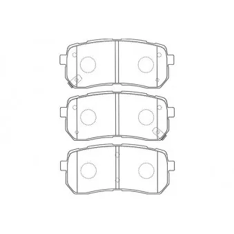 KAVO PARTS BP-3036 - Jeu de 4 plaquettes de frein avant