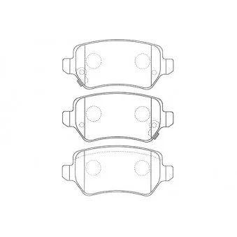 KAVO PARTS BP-3042 - Jeu de 4 plaquettes de frein avant