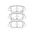 Jeu de 4 plaquettes de frein avant KAVO PARTS [BP-3044]
