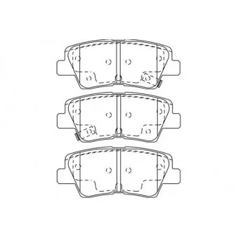 KAVO PARTS BP-3044 - Jeu de 4 plaquettes de frein avant