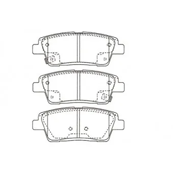 KAVO PARTS BP-3055 - Jeu de 4 plaquettes de frein avant