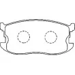 Jeu de 4 plaquettes de frein avant KAVO PARTS [BP-3506]