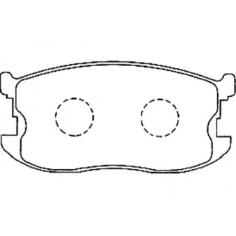 KAVO PARTS BP-3506 - Jeu de 4 plaquettes de frein avant