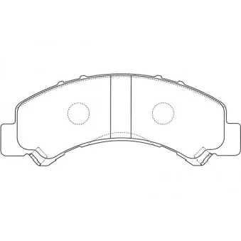 Jeu de 4 plaquettes de frein avant KAVO PARTS [BP-3516]