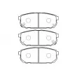 Jeu de 4 plaquettes de frein avant KAVO PARTS [BP-4011]