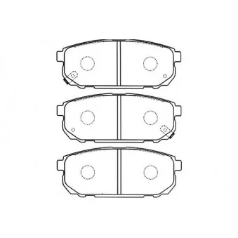 KAVO PARTS BP-4011 - Jeu de 4 plaquettes de frein avant