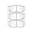 Jeu de 4 plaquettes de frein avant KAVO PARTS [BP-4019]