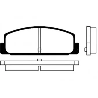 KAVO PARTS BP-4534 - Jeu de 4 plaquettes de frein avant