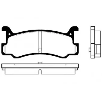 KAVO PARTS BP-4535 - Jeu de 4 plaquettes de frein avant