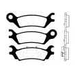 KAVO PARTS BP-4539 - Jeu de 4 plaquettes de frein avant