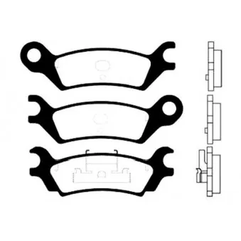 KAVO PARTS BP-4539 - Jeu de 4 plaquettes de frein avant