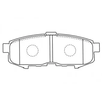 KAVO PARTS BP-4569 - Jeu de 4 plaquettes de frein avant