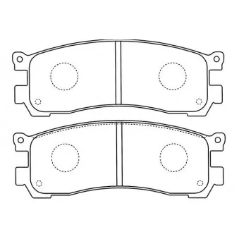 KAVO PARTS BP-4571 - Jeu de 4 plaquettes de frein avant