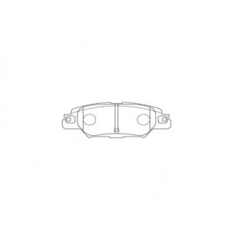 KAVO PARTS BP-4587 - Jeu de 4 plaquettes de frein avant