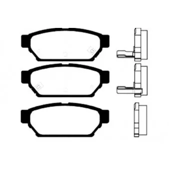 KAVO PARTS BP-5523 - Jeu de 4 plaquettes de frein avant