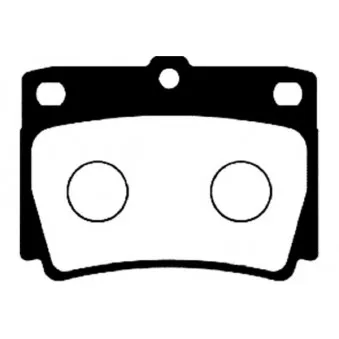 KAVO PARTS BP-5526 - Jeu de 4 plaquettes de frein avant