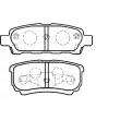 Jeu de 4 plaquettes de frein avant KAVO PARTS [BP-5538]