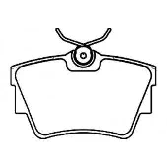 KAVO PARTS BP-6580 - Jeu de 4 plaquettes de frein avant