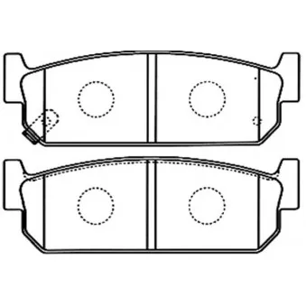 KAVO PARTS BP-6591 - Jeu de 4 plaquettes de frein avant