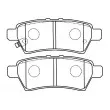 Jeu de 4 plaquettes de frein avant KAVO PARTS [BP-6595]