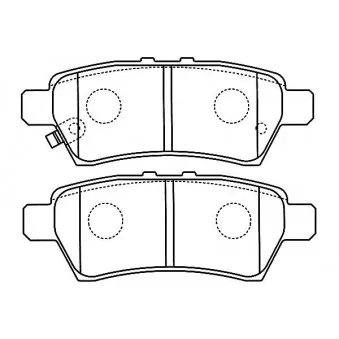 KAVO PARTS BP-6595 - Jeu de 4 plaquettes de frein avant