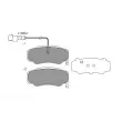 Jeu de 4 plaquettes de frein avant KAVO PARTS [BP-6613]