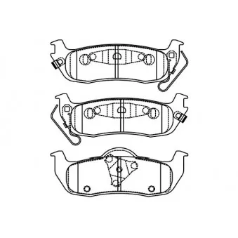 KAVO PARTS BP-6623 - Jeu de 4 plaquettes de frein avant