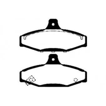 KAVO PARTS BP-7501 - Jeu de 4 plaquettes de frein avant