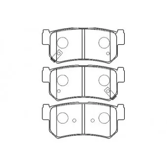 KAVO PARTS BP-7503 - Jeu de 4 plaquettes de frein avant