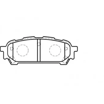 KAVO PARTS BP-8019 - Jeu de 4 plaquettes de frein avant