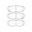 Jeu de 4 plaquettes de frein avant KAVO PARTS [BP-8023]