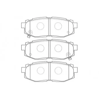 KAVO PARTS BP-8023 - Jeu de 4 plaquettes de frein avant