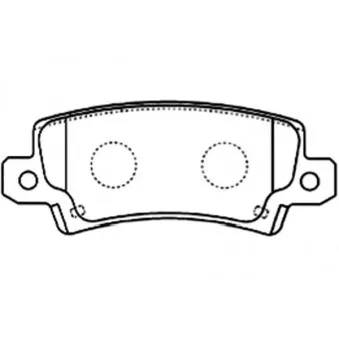 KAVO PARTS BP-9079 - Jeu de 4 plaquettes de frein avant