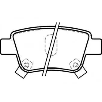 KAVO PARTS BP-9083 - Jeu de 4 plaquettes de frein avant