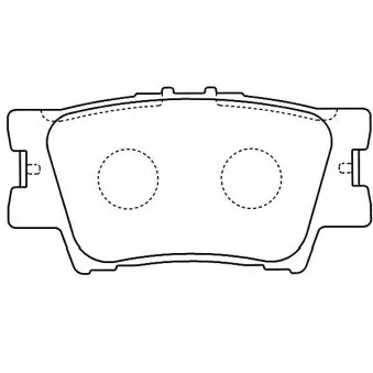 KAVO PARTS BP-9104 - Jeu de 4 plaquettes de frein avant