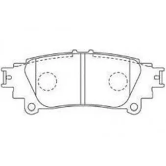 KAVO PARTS BP-9142 - Jeu de 4 plaquettes de frein avant