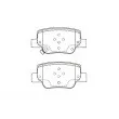 Jeu de 4 plaquettes de frein avant KAVO PARTS [BP-9147]